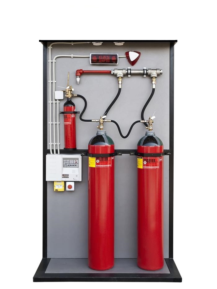 κατάσβεση με Co2, IG541, IG55.