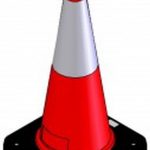 Πλαστικός κώνος 100 cm με βαριά βάση PARK-DH-PE-3