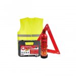 Σετ Πυρασφαλείας Αυτοκινήτου για ΚΤΕΟ (Πυροσβεστήρας – Τρίγωνο – Φαρμακείο – γιλέκο)