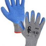 Γάντια COLCA βουτηγμένα σε λάτεξ γκρι-μπλε CAT 2 EN 420 EN 388 EN 407